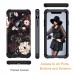 Lontect Compatible iPhone XS Max Case Floral 3 in 1 Heavy Duty Hybrid Sturdy Armor High Impact Shockproof Protective Cover Case for Apple iPhone XS Max 6.5" Display, Flower/Black