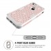 Lontect Compatible iPhone 8 Case Floral 3 in 1 Heavy Duty Hybrid Sturdy Armor High Impact Shockproof Protective Cover Case for Apple iPhone 8/iPhone 7 - Rose Gold/Grey